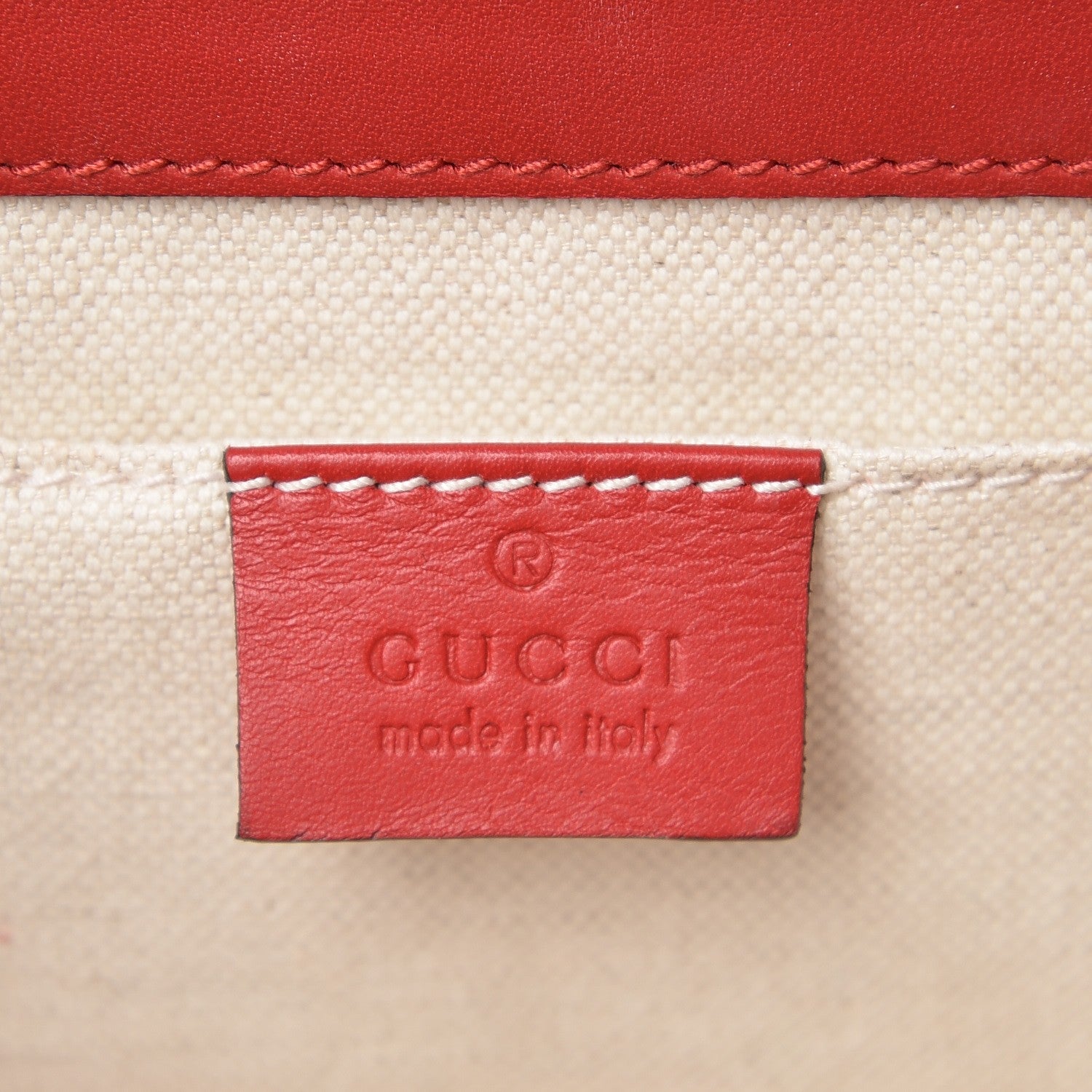 Gucci Calfskin Peony Small Chain Shoulder Bag Hibiscus Red 8 of 8