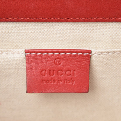 Gucci Calfskin Peony Small Chain Shoulder Bag Hibiscus Red 8 of 8