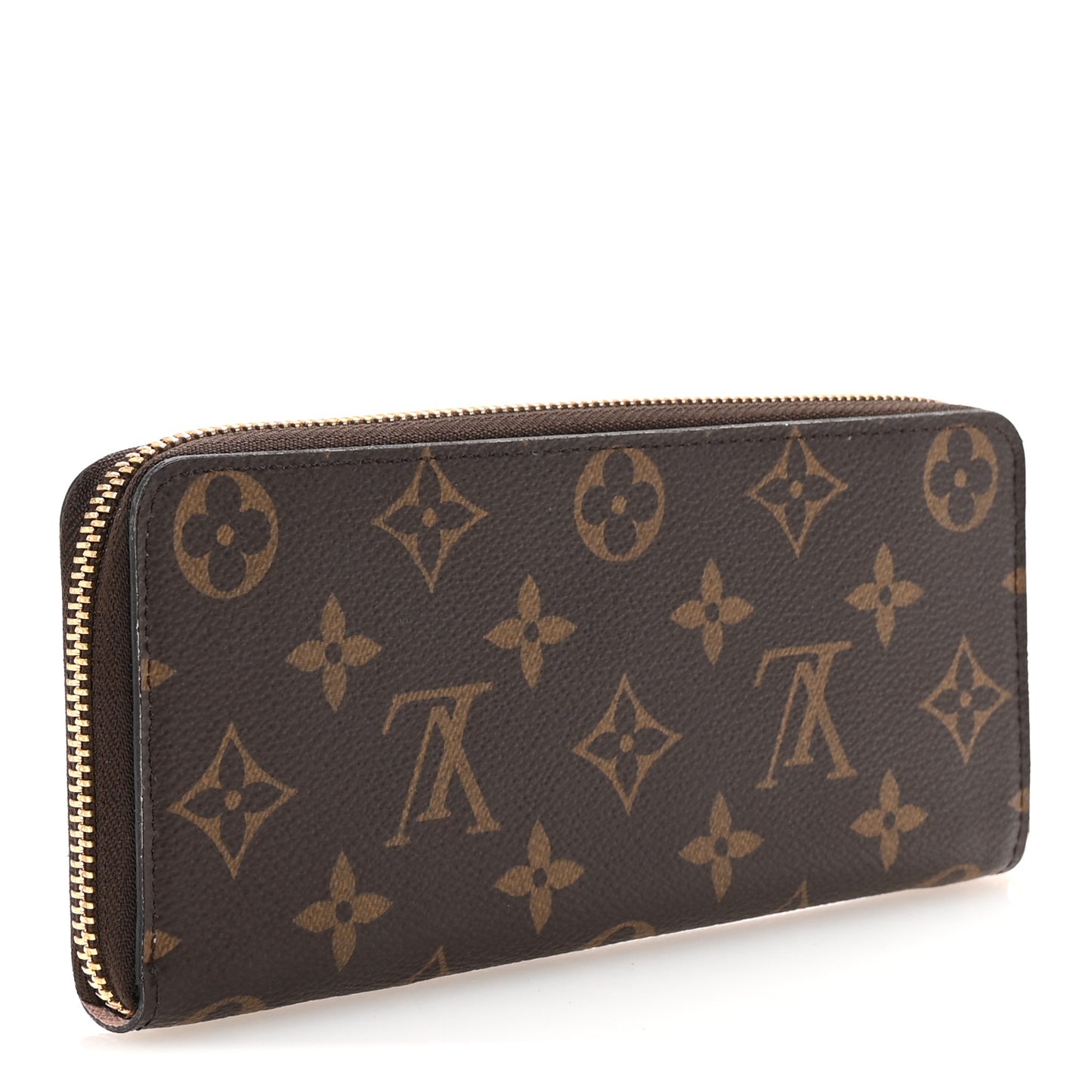 Monogram Clemence Wallet Rose Ballerine