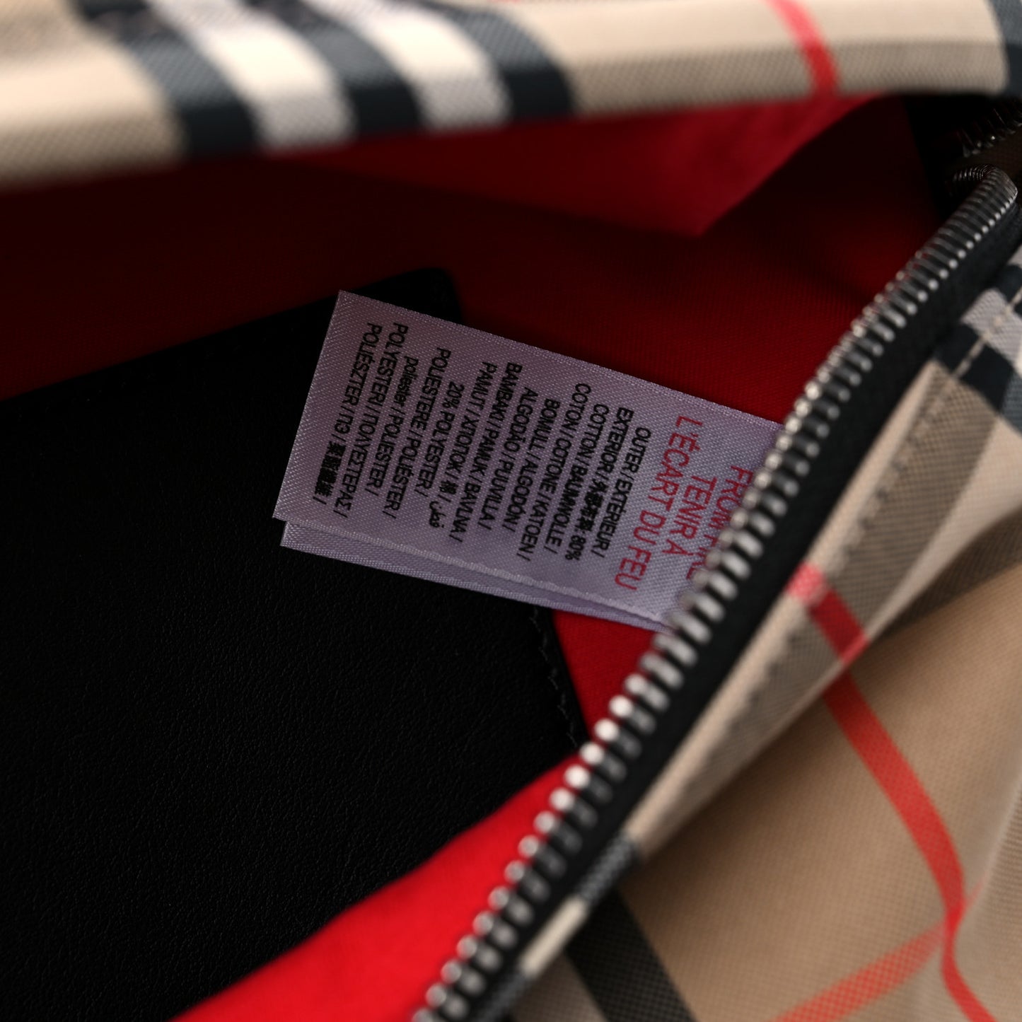 Nylon Vintage Check Medium Sonny Bum Bag Archive Beige Black