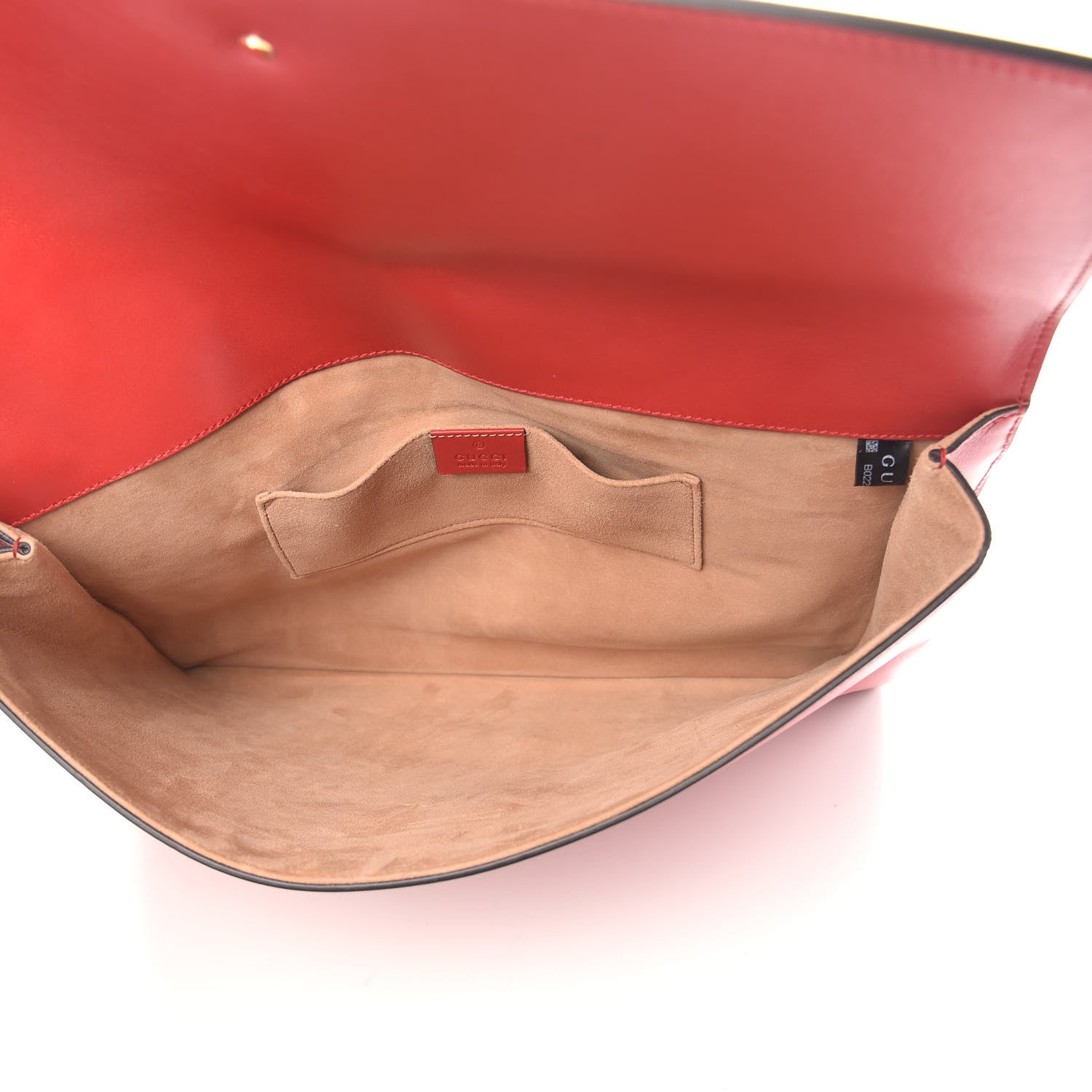 Gucci Calfskin Maxi Sylvie Clutch Red 5 of 6