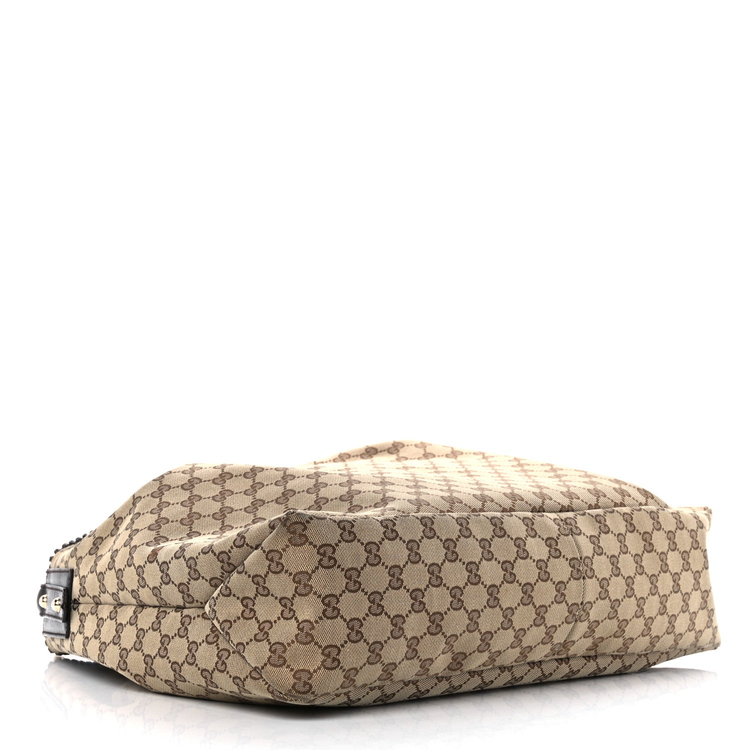 Gucci Monogram Large Horsebit Chain Hobo Dark Brown 4 of 16