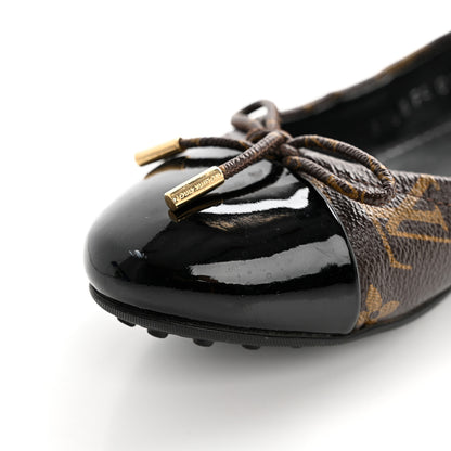 Louis Vuitton Monogram Flirty Ballerina Flats 37.5 Black 9 of 10