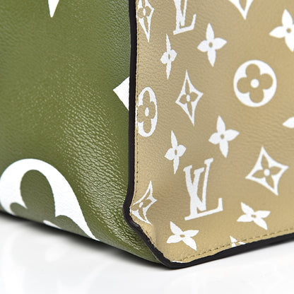 Louis Vuitton Monogram Giant Onthego GM Kaki Beige 15 of 16