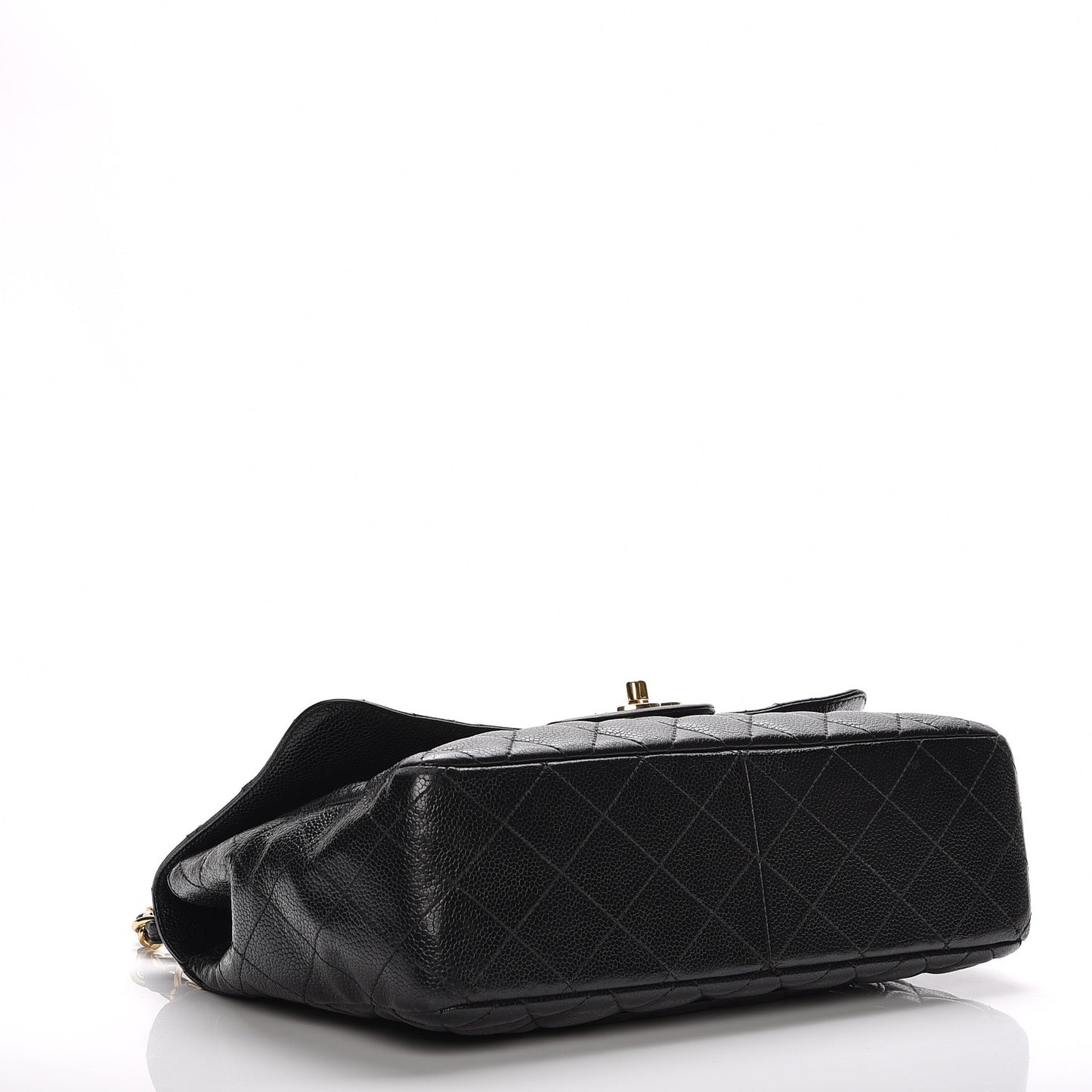 Caviar Quilted Jumbo Single Flap Black