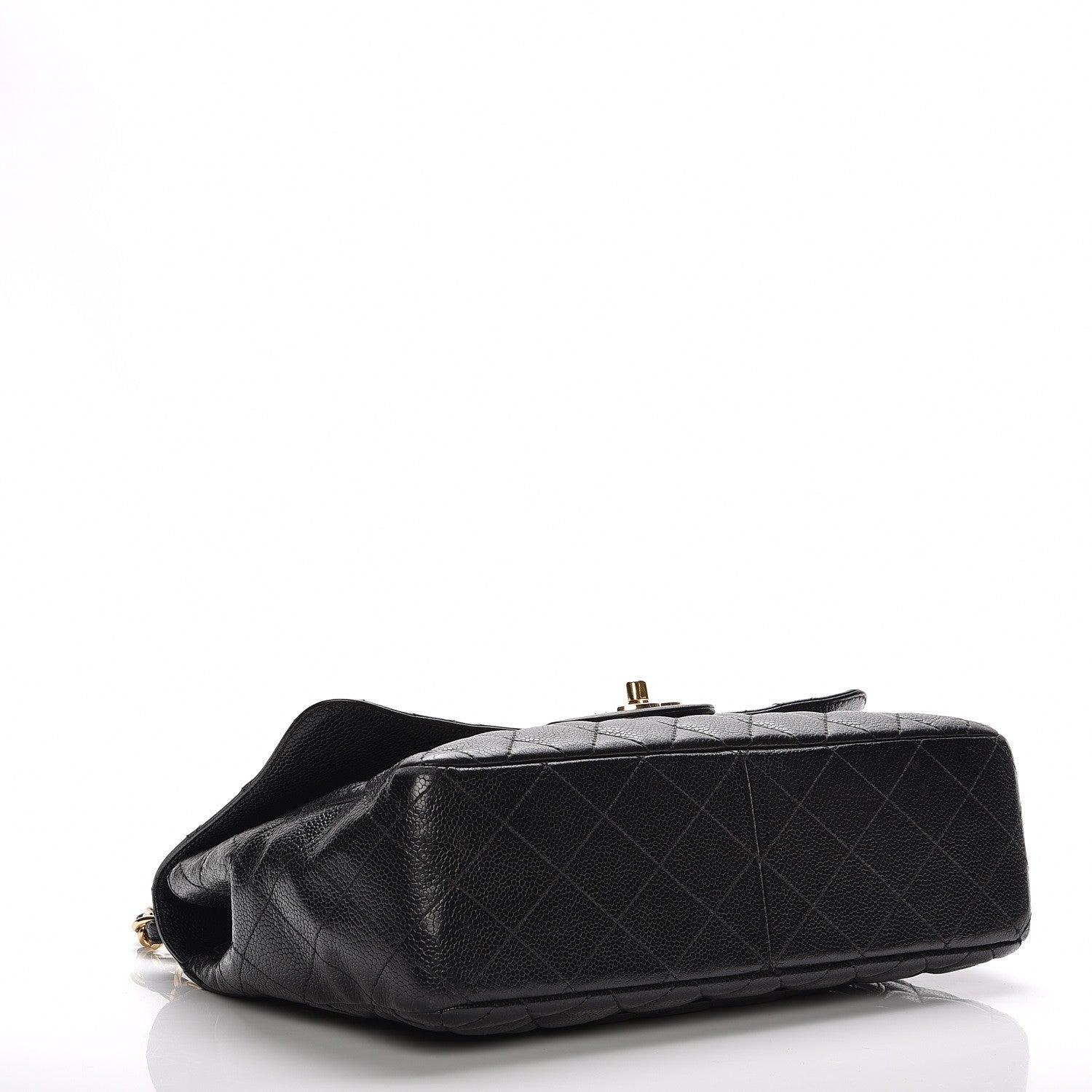 Chanel Caviar Quilted Jumbo Single Flap Black 4 of 14