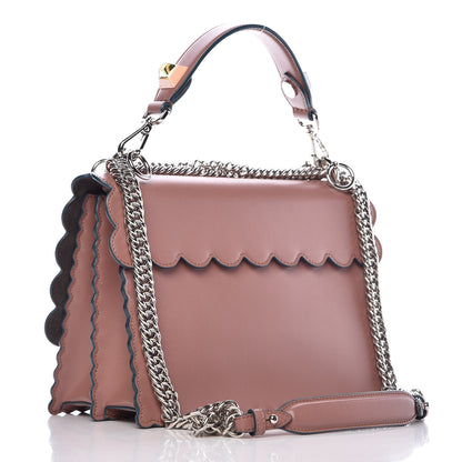 Fendi Vitello Liberty Scalloped Studded Kan I Shoulder Bag English Rose 3 of 8