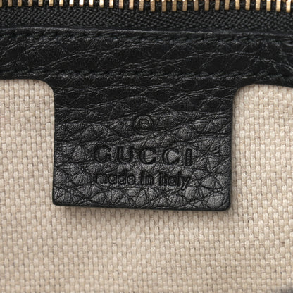 Gucci Pebbled Calfskin Medium Soho Flap Crossbody Black 6 of 9