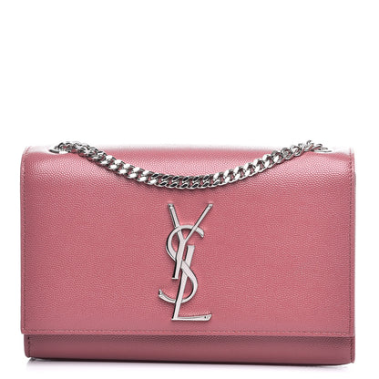 Saint Laurent Grain De Poudre Small Classic Monogram Kate Satchel Mystic Rose 1 of 7