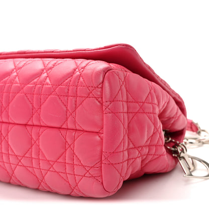 Christian Dior Lambskin Cannage Soft Flap Bag Pink 10 of 13