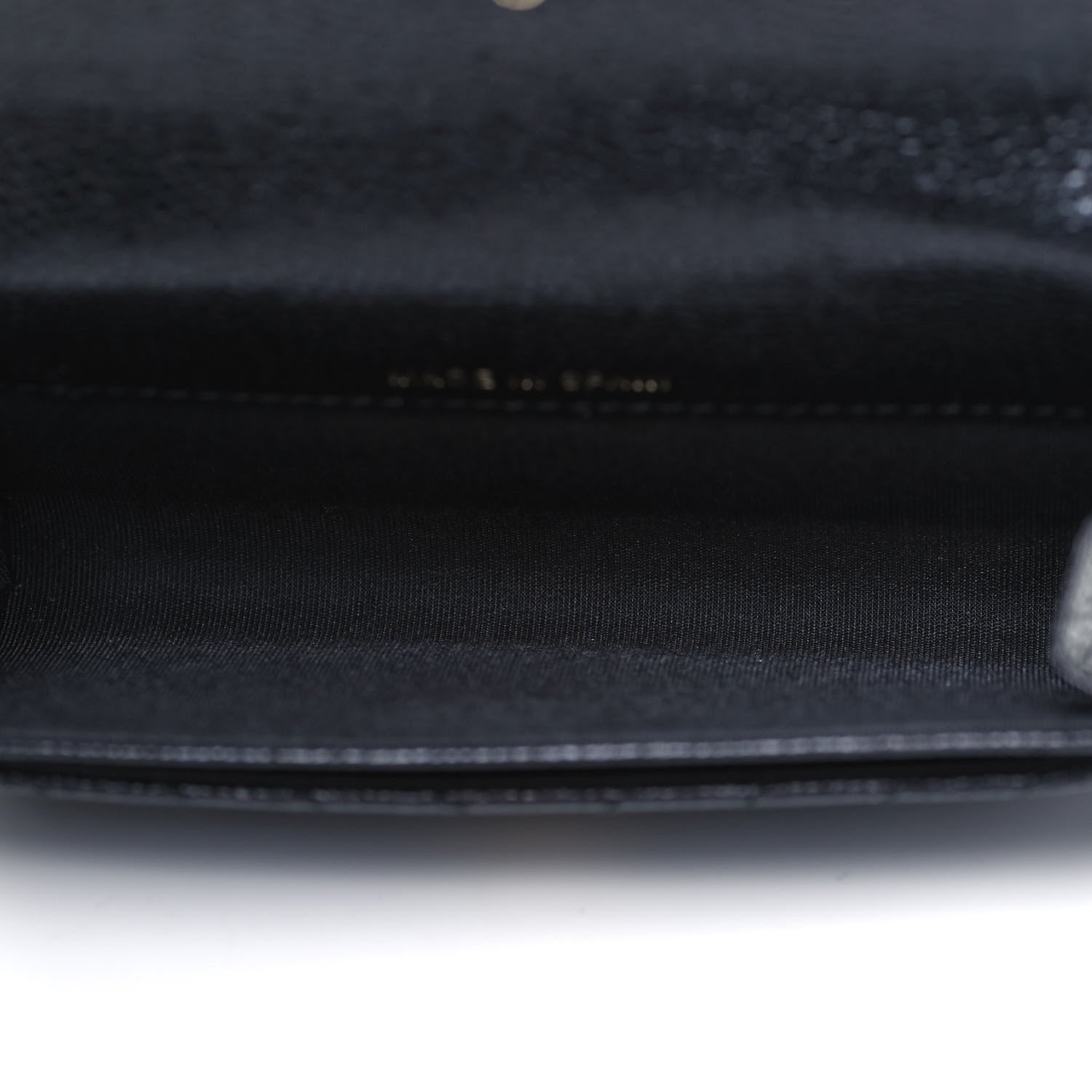 Chanel Caviar Chevron Quilted Boy Card Holder Wallet Black 5 of 7