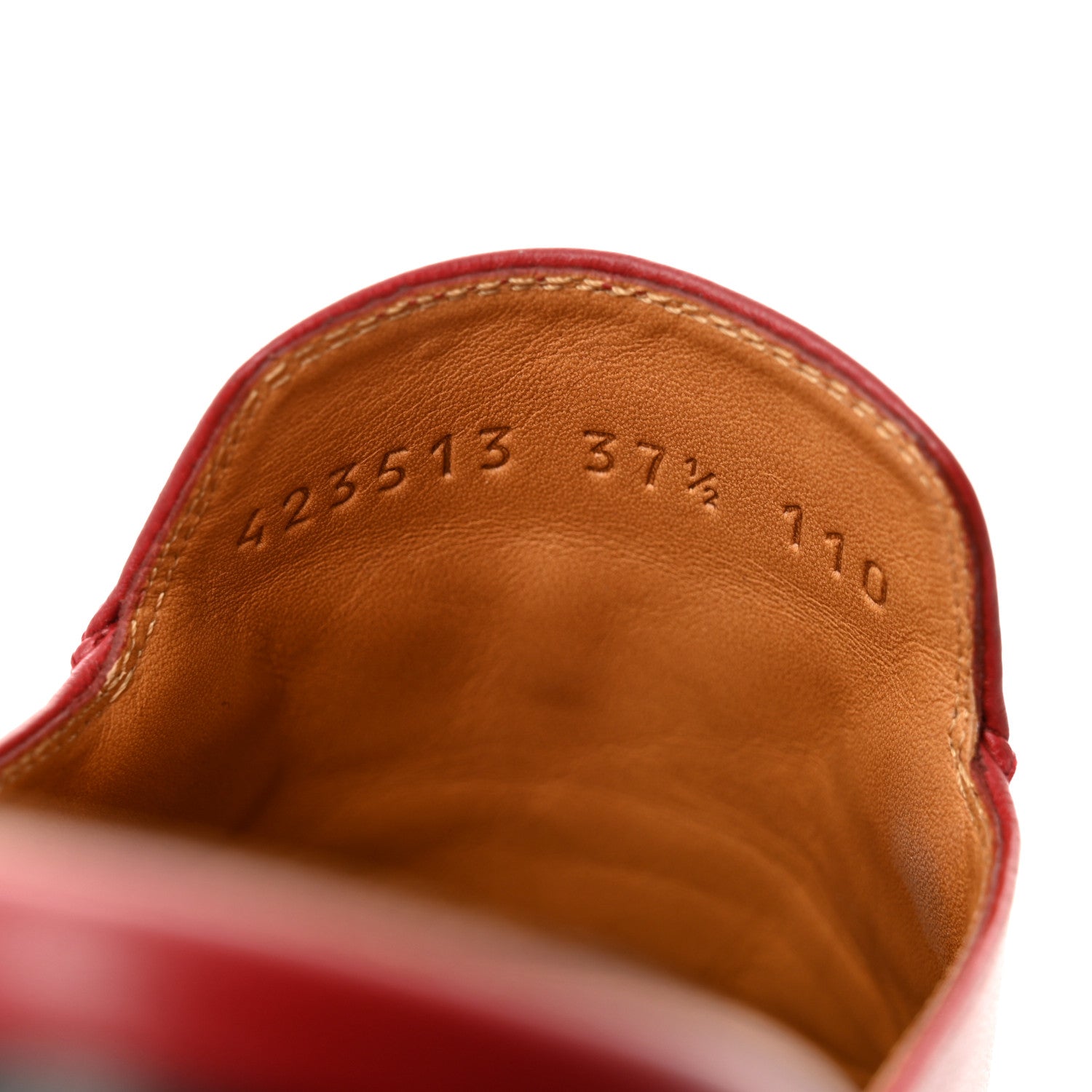 Gucci Malaga Kid Womens Princetown Slippers 37.5 Hibiscus Red 8 of 10
