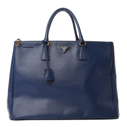 Prada Saffiano Large Galleria Double Zip Tote Cobalto 1 of 18