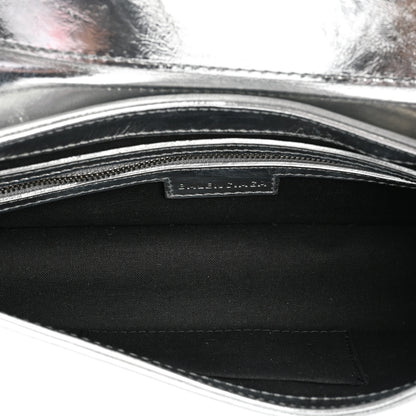 Balenciaga Smooth Metallic Calfskin Small Lindsay Shoulder Bag Silver 4 of 11