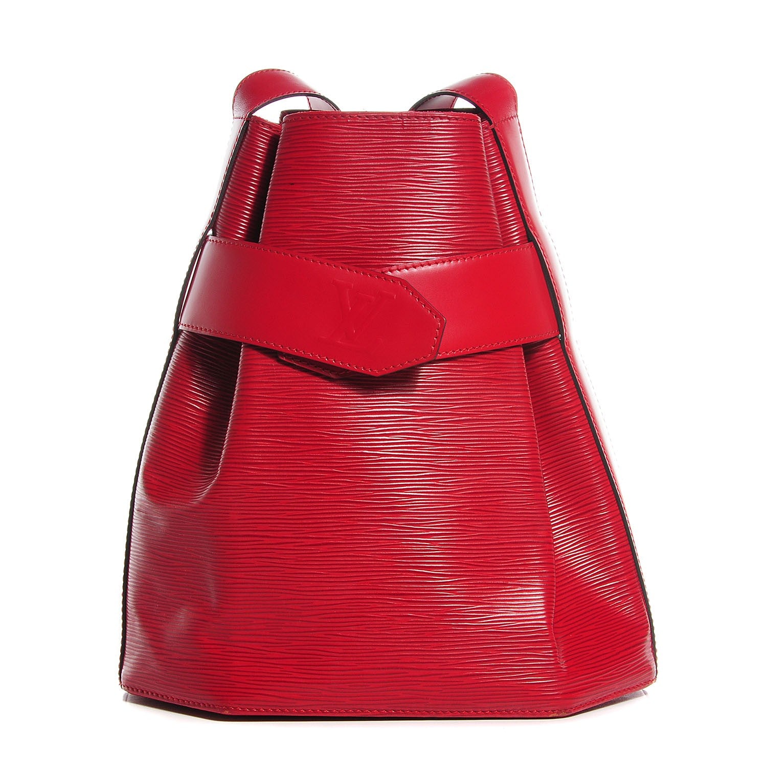 Louis Vuitton Epi Sac D'Epaule Castillan Red 1 of 7