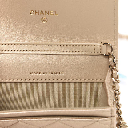 Chanel Metallic Lambskin Quilted Flap Chain Waist Bag Gold 7 of 11