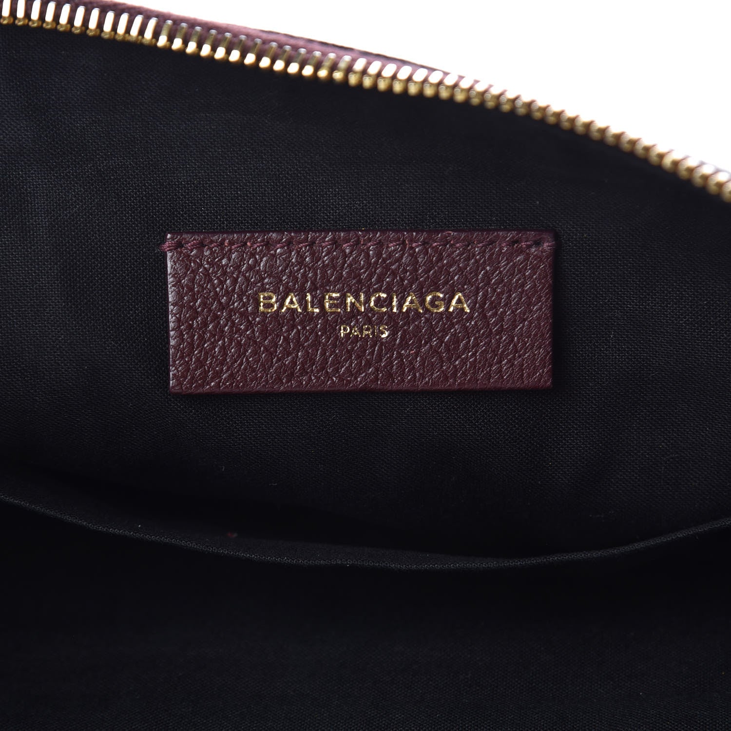 Balenciaga Chevre Gold Metallic Edge Hardware Pouch 5 of 8