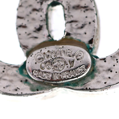 Chanel Crystal CC Earrings Silver 5 of 5