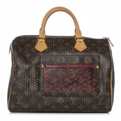 Louis Vuitton Monogram Perforated Speedy 30 Fuchsia 1 of 7
