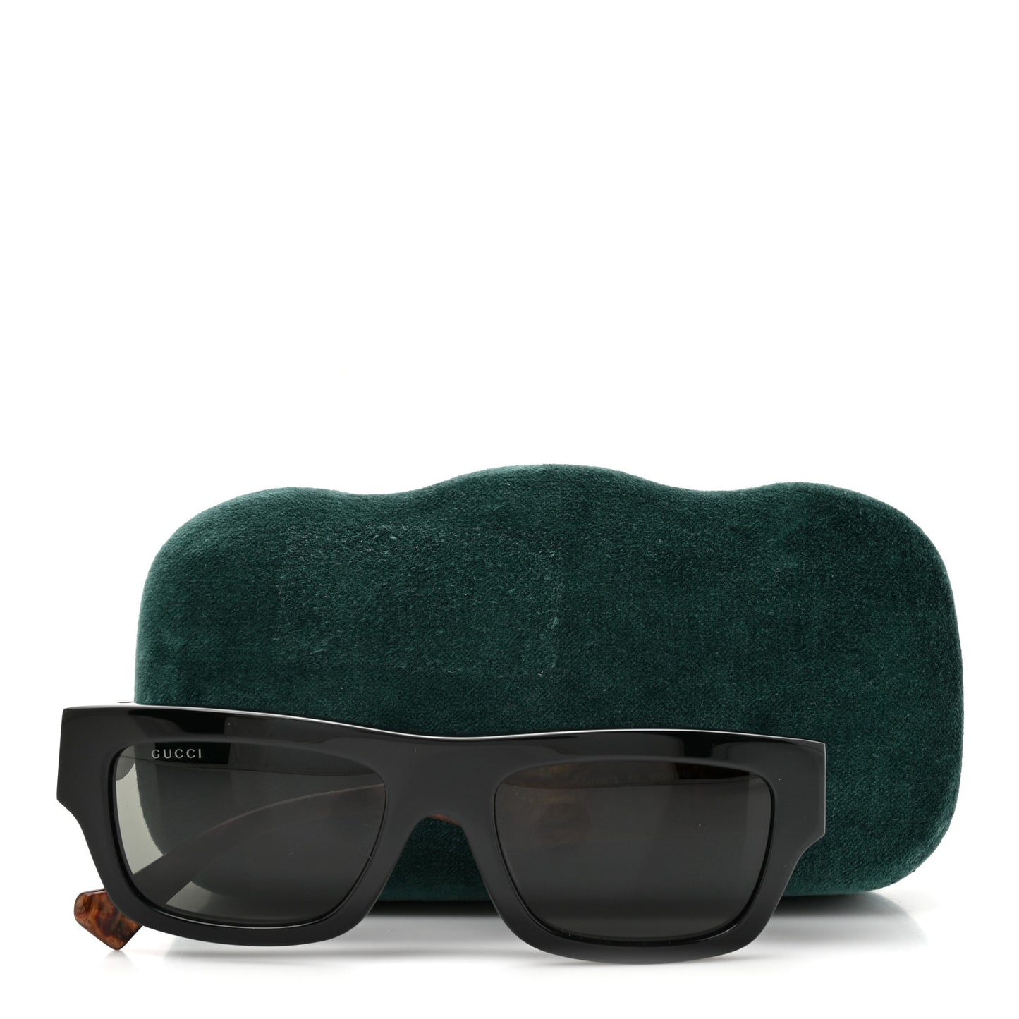 Acetate Rectangle Frame Web Sunglasses GG1301S Brown