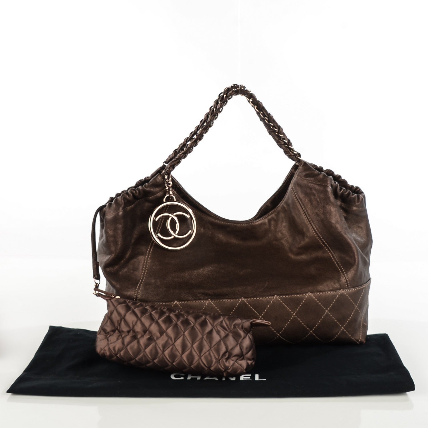 Chanel Calfskin Baby Coco Cabas Bronze 5 of 9