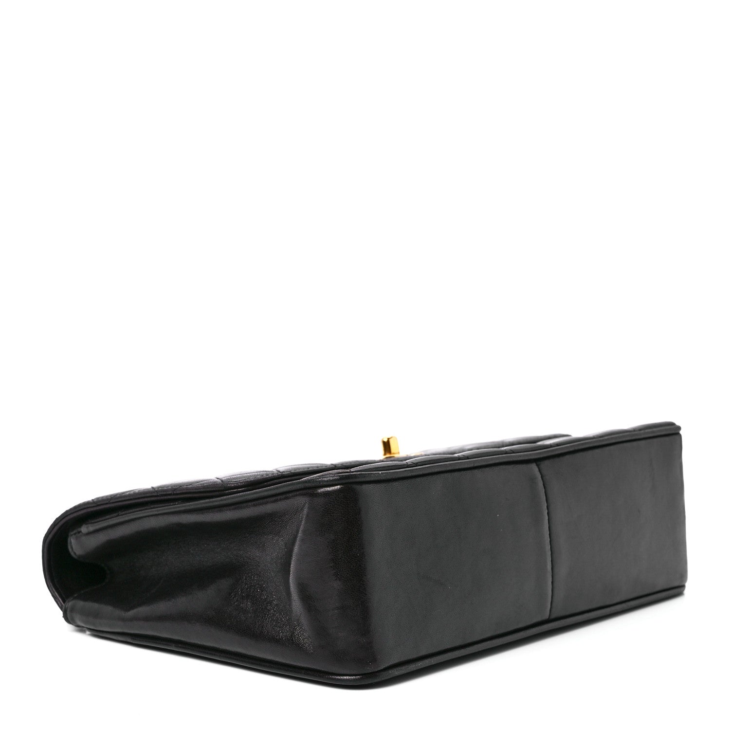 Chanel Lambskin Quilted Single Flap Shoulder Bag Black 4 of 12