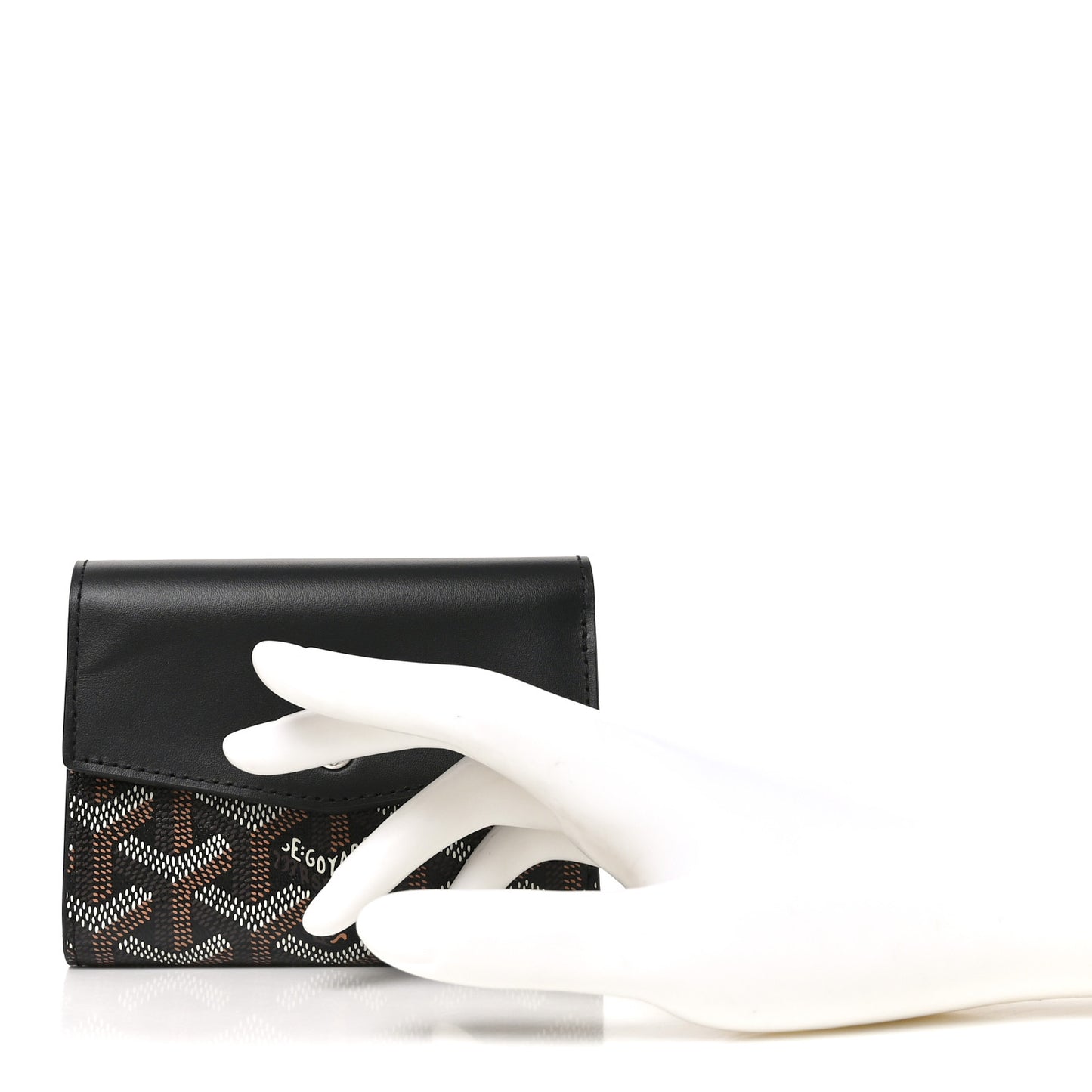 Goyardine Saint-Gabriel Compact Wallet Black