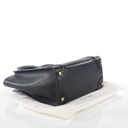 Celine Smooth Calfskin Micro Luggage Navy Blue 4 of 11