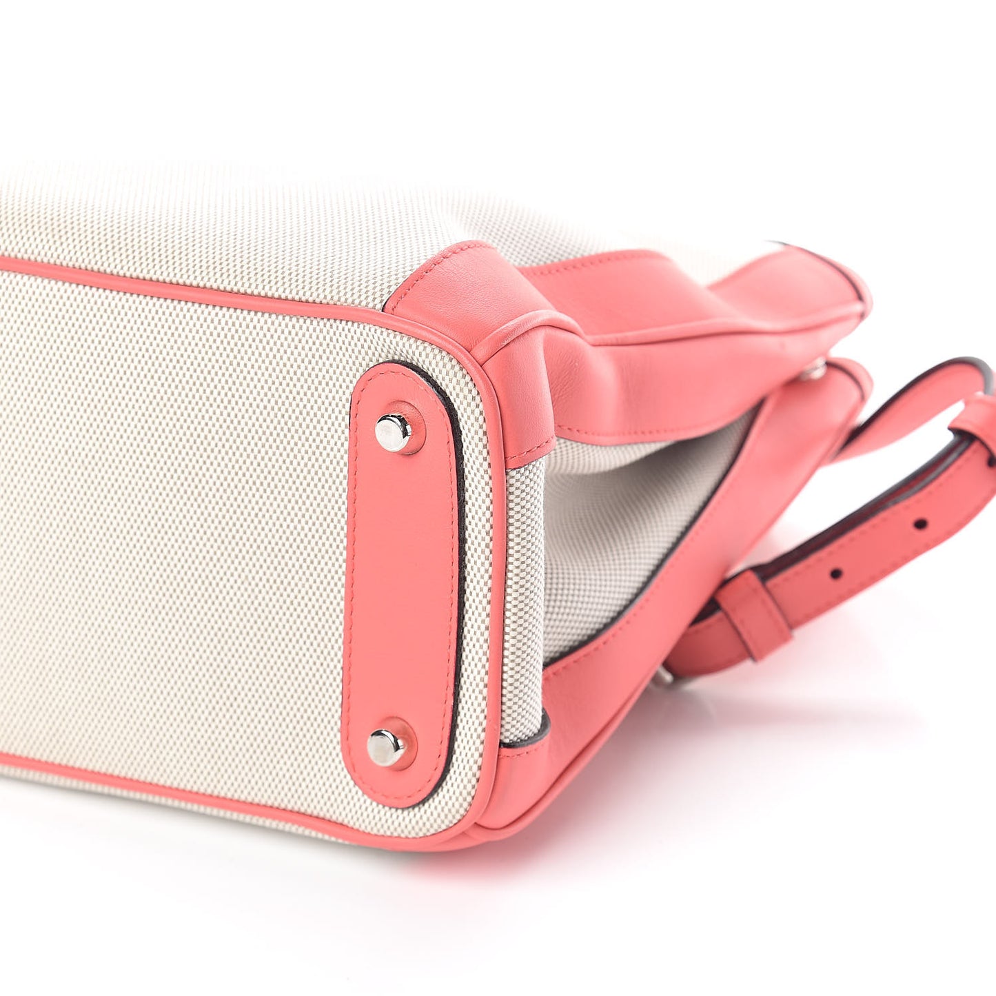 Canvas Calfskin Large Diorissimo Tote Coral