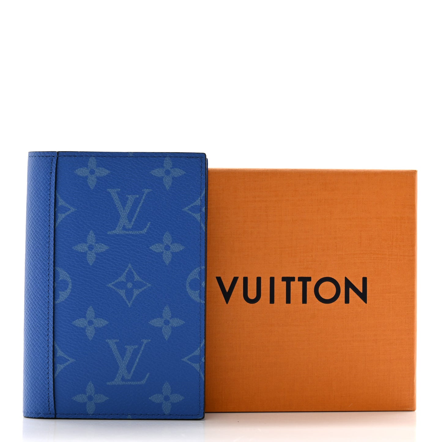 Monogram Taiga Passport Cover Agave Blue
