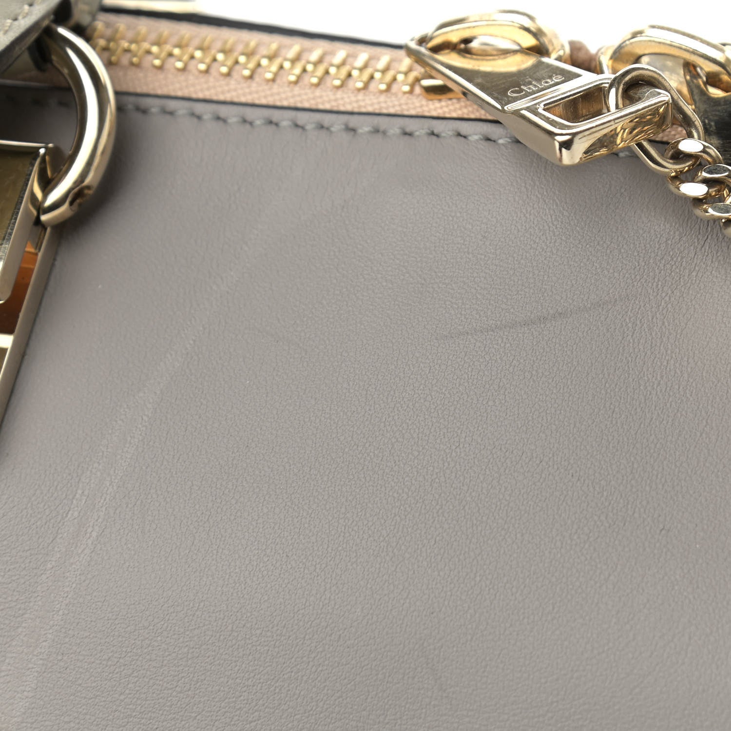 Chloe Smooth Calfskin Mini Baylee Tote Cashmere Grey 15 of 16