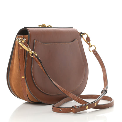 Chloe Calfskin Suede Medium Nile Bracelet Bag Caramel 3 of 15