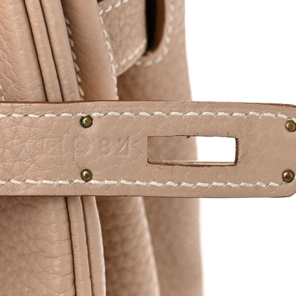 Hermes Taurillon Clemence Birkin 30 Argile 7 of 12