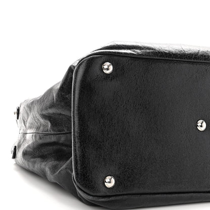 Miu Miu Vitello Shine Top Handle Satchel Black 7 of 8