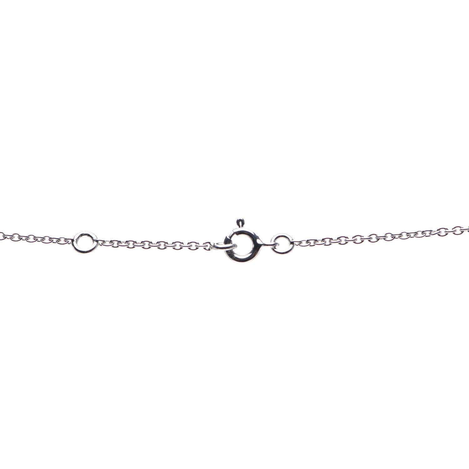 Hermes 18K White Gold Diamond Constance Amulette Pendant Necklace 4 of 6