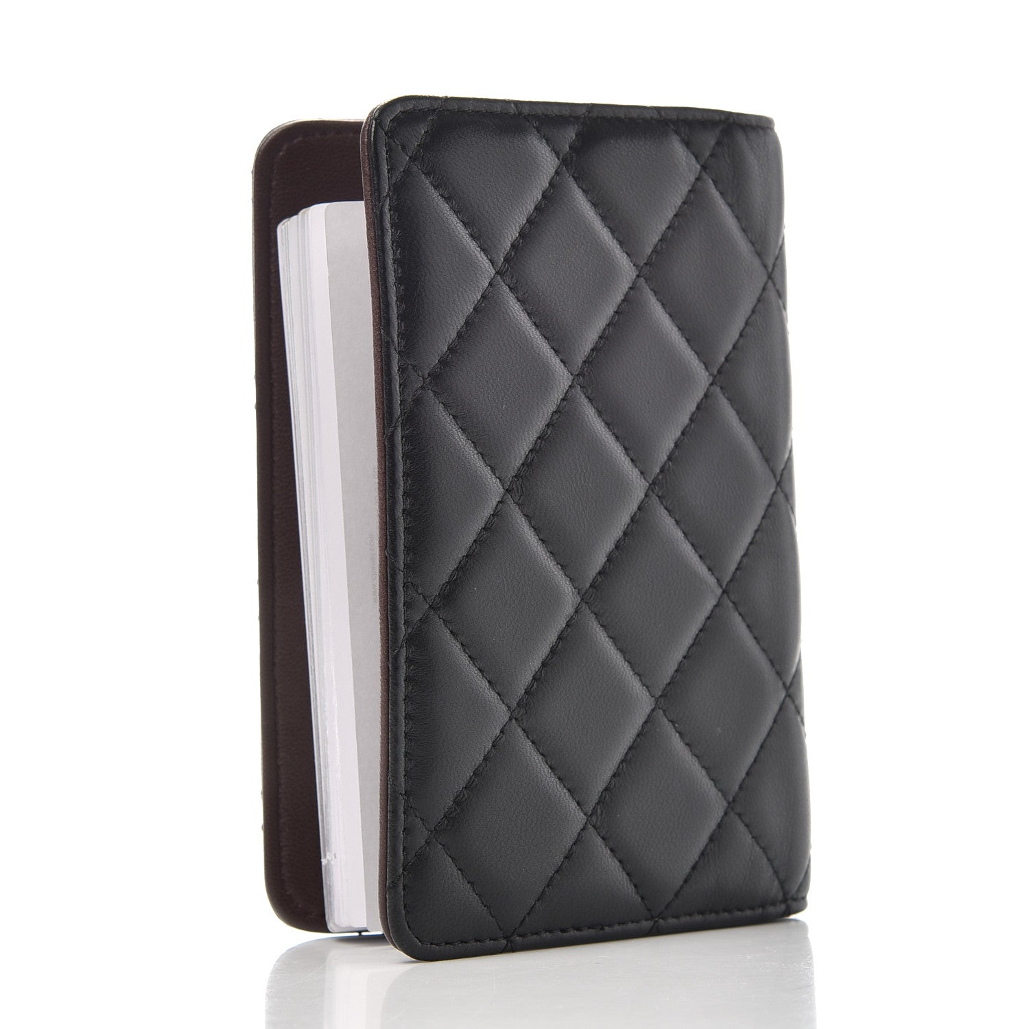Chanel Lambskin Quilted Small Agenda Cover Black 3 of 8