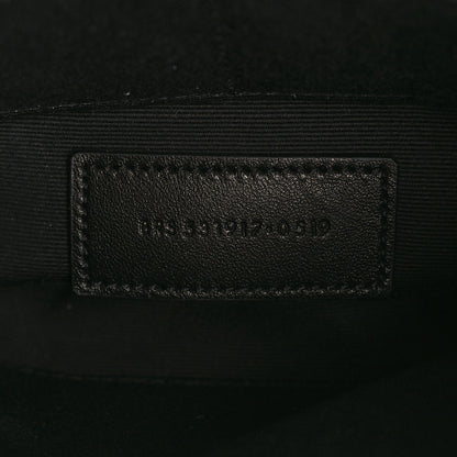 Saint Laurent Raffia Zipped Pouch Natural Black 7 of 9