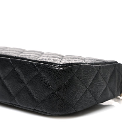 Chanel Caviar Quilted Purse With Chain Black 10 of 11