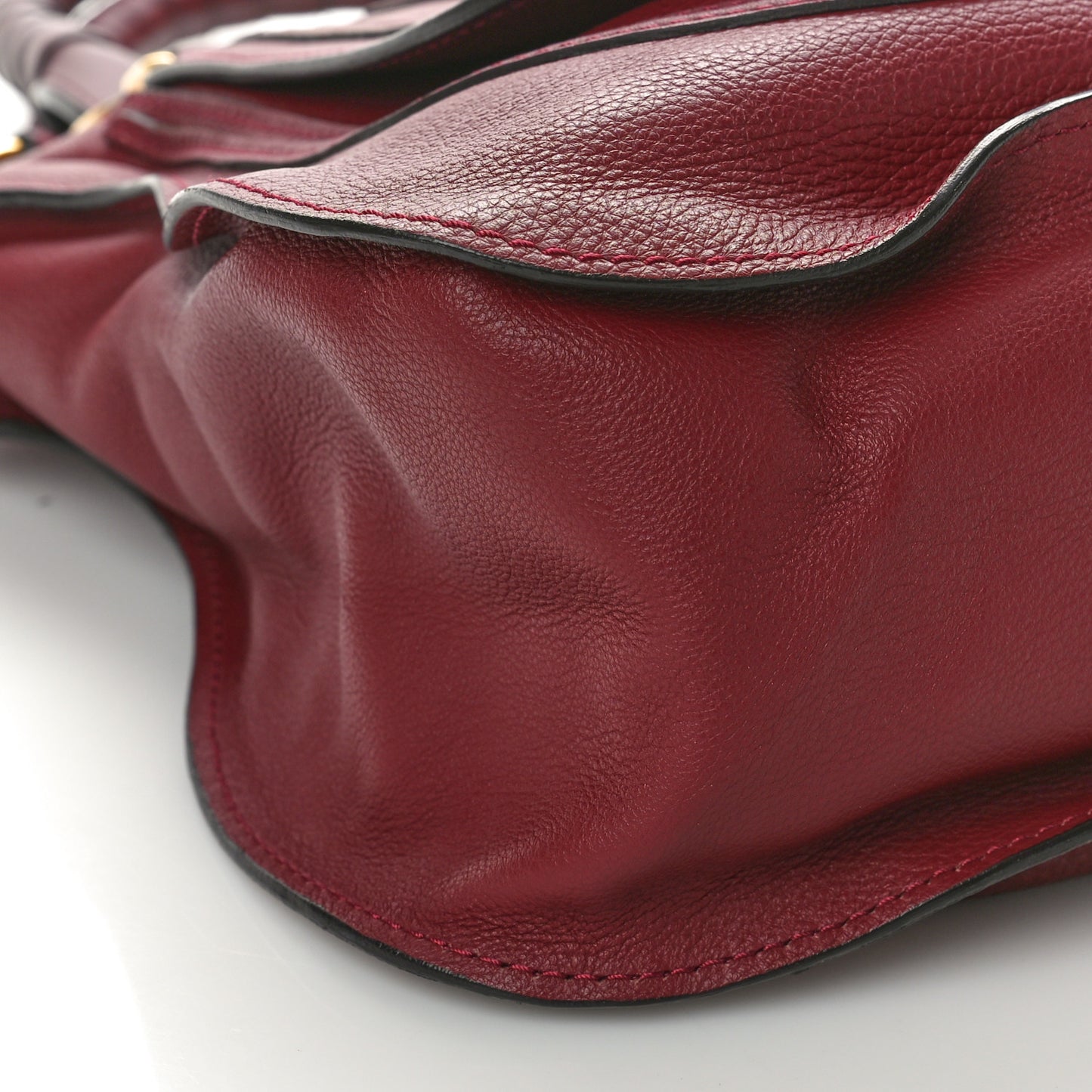Calfskin Medium Marcie Satchel Garnet