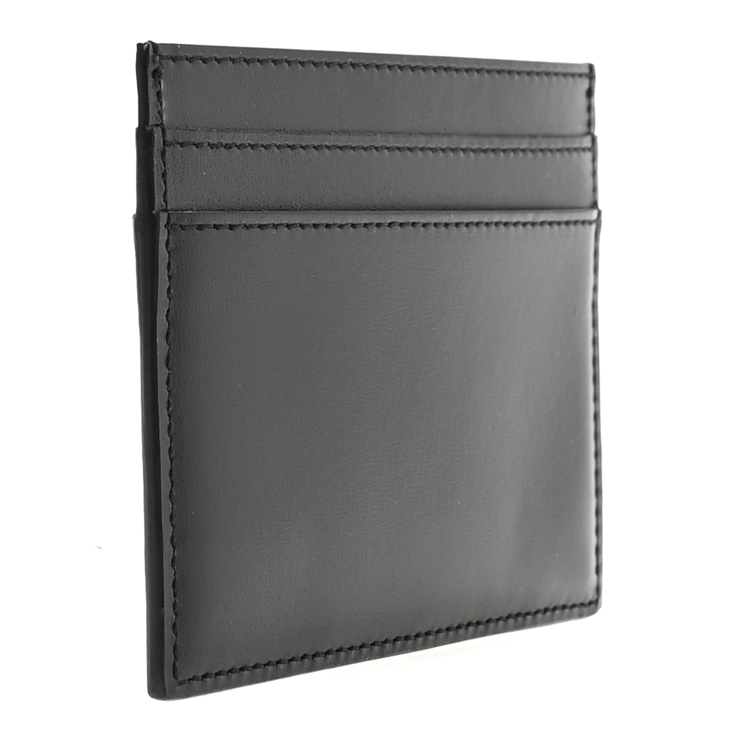 Calfskin Tiny Cassandre Credit Card Case Black