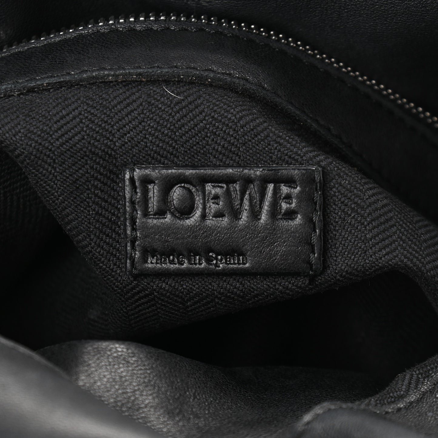 Calfskin Small Flamenco Knot Bag Black