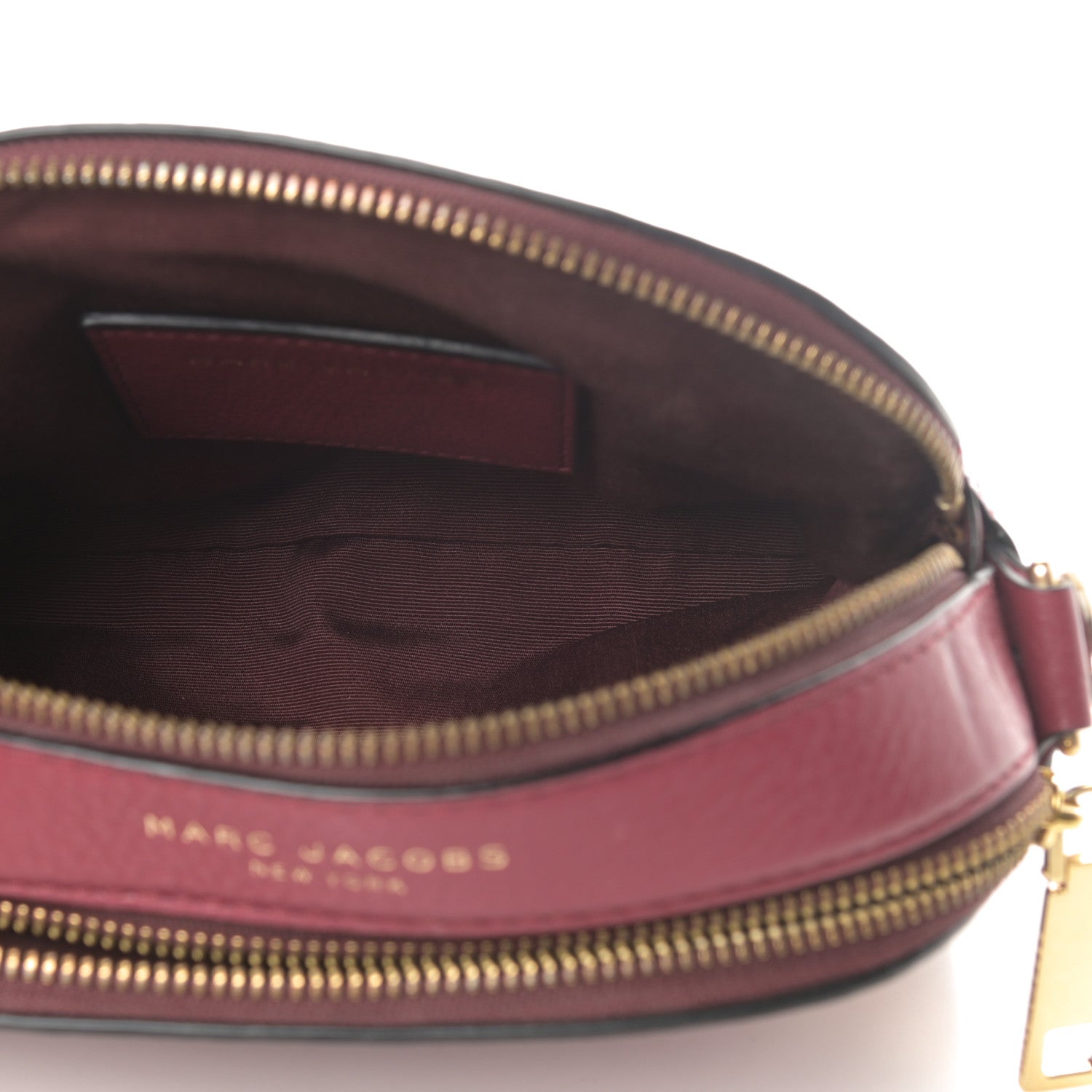 Marc Jacobs Calfskin Shutter Camera Crossbody Bag Deep Maroon 5 of 17