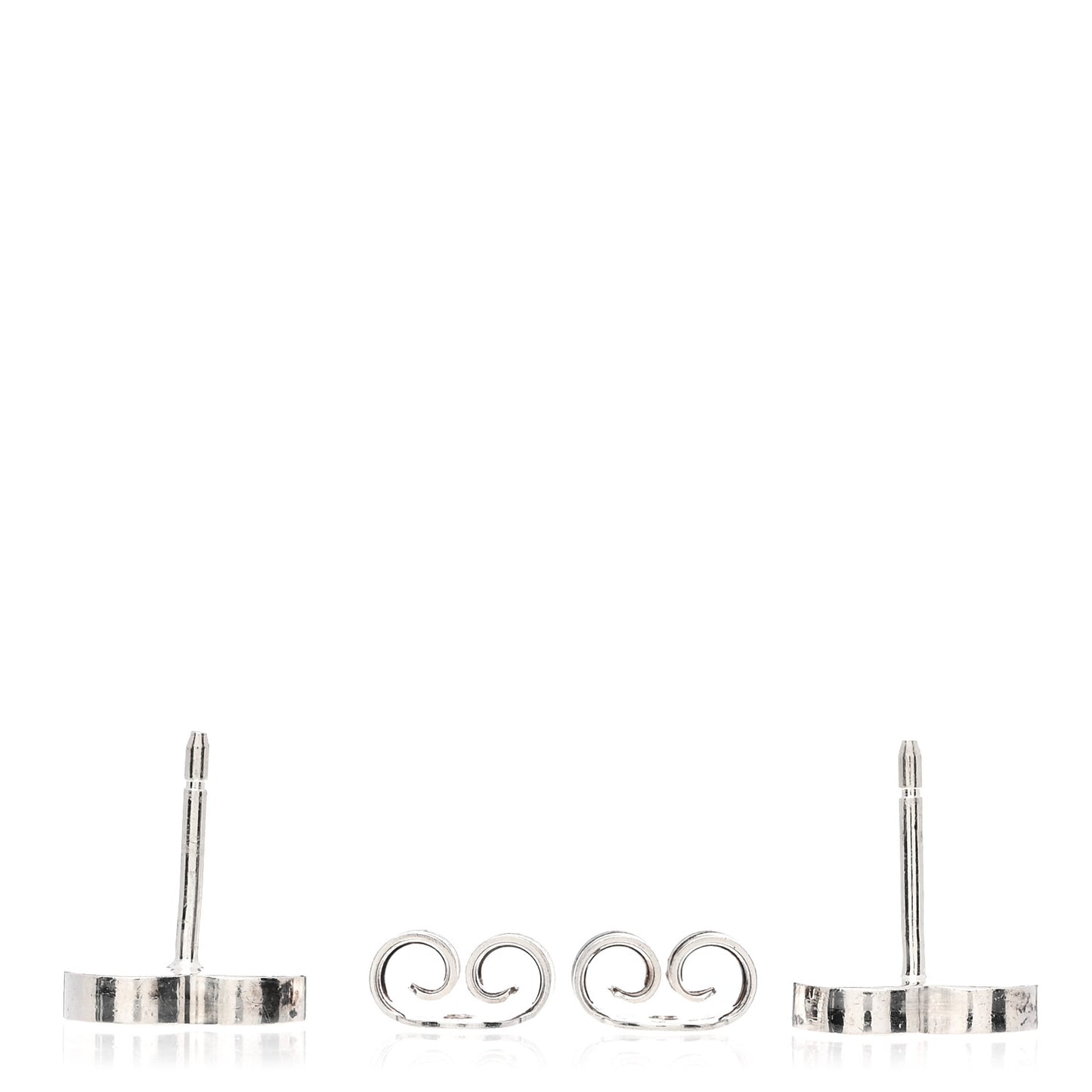 Sterling Silver Trademark Heart Stud Earrings