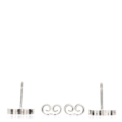 Gucci Sterling Silver Trademark Heart Stud Earrings 3 of 4