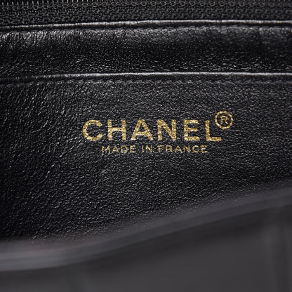 Chanel Lambskin Chocolate Bar Pearl Chain Flap Black 6 of 7