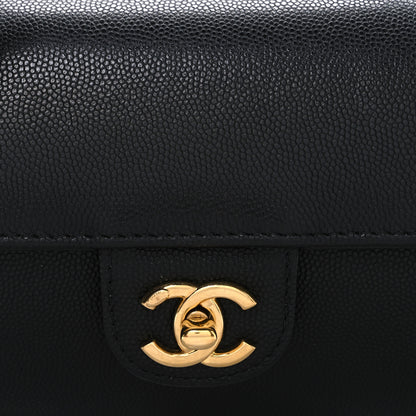 Chanel Shiny Caviar Preppy Coco Small Bowling Bag Black 8 of 11