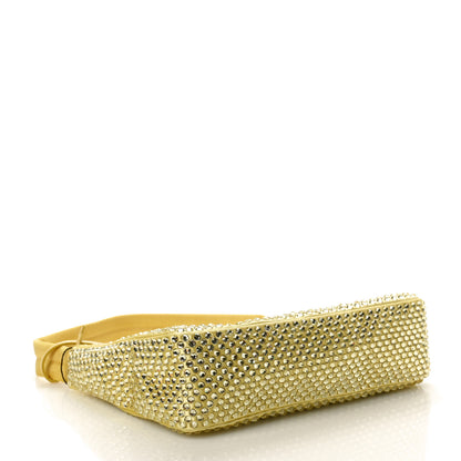 Prada Satin Crystal Mini Re-Edition 2000 Bag Ananas 4 of 10