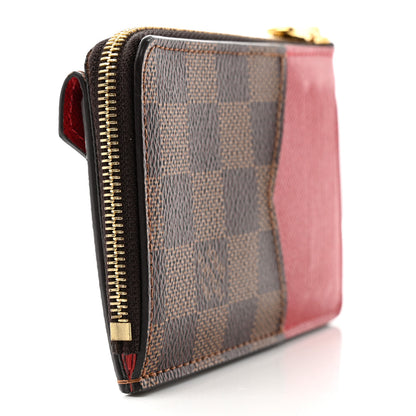Louis Vuitton Damier Ebene Recto Verso Card Holder Red 3 of 6