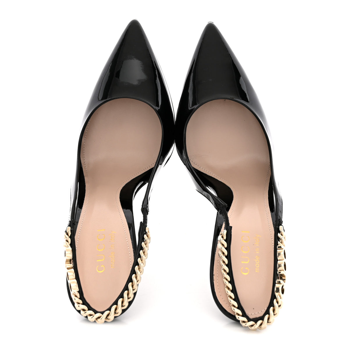 Vernice Crystal Nappa Charlotte Signoria Slingback Pumps 37 Black