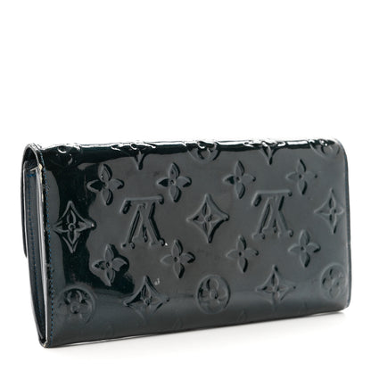 Louis Vuitton Vernis Sarah Wallet Blue Nuit 3 of 10